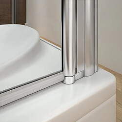 Acheter Pare baignoire 100x140 cm pivotante 2 volets - Générique