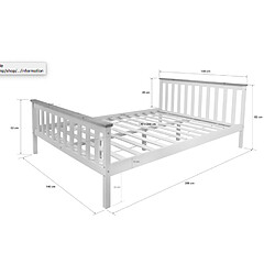 Avis HOMESTYLE4U - 140x200 cm Bois blanc