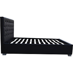Avis Habitat Et Jardin Lit double avec coffre Tino - 160 × 200 cm - Noir