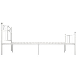 Acheter vidaXL Cadre de lit sans matelas - Blanc