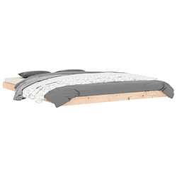 Avis vidaXL Cadre de lit sans matelas - Bois pin 150x200 cm