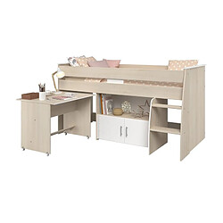 but Lit combiné 90x200 cm avec bureau LOAN pas cher