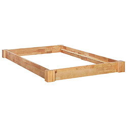 vidaXL Cadre de lit sans matelas bois de chêne massif 120x200 cm