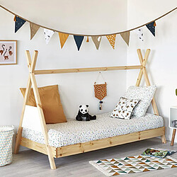 MES Lit tipi enfant - 90x190 cm - Pin naturel