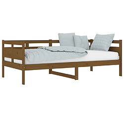 Avis vidaXL Lit de Jour 90x190 cm Bois de Pin Marron Miel