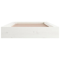 Acheter VIDAXL Bois massif blanc - 90x200 cm