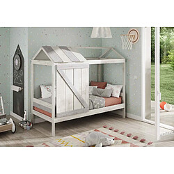 Acheter Pegane Lit cabane MDF et pin