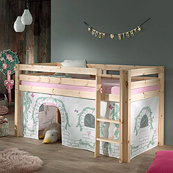 MES Lit surélevé - Naturel 90x200 cm