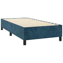 Acheter vidaXL Sommier à lattes 80x200 - Velours bleu foncé