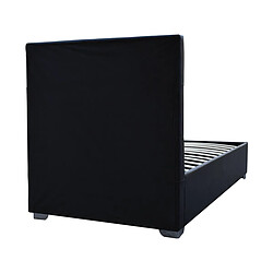 Habitat Et Jardin Lit simple avec coffre [ ]Tino[ ] - 90 × 190 cm - Noir pas cher