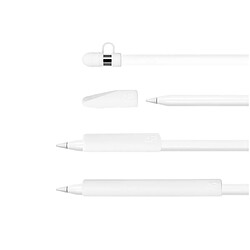 Apple Pencil Sleeve - Silicone - Blanc Manchon pour Apple Pencil - Ergonomique - Silicone souple - Installation facile