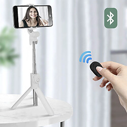 Avizar Perche Selfie Bluetooth 68 cm Blanc pas cher