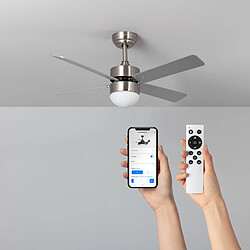 Éco Ventilateur plafond avec Lumière LED Nuu Blanc DC