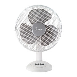 Ardes AR5BR30 Ventilateur Ventilateur domestique - Gris, blanc - Sol, Table