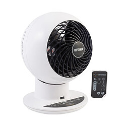 IRIS Ohyama Woozoo Ventilateur de table - Silencieux - Oscillation - Télécommande - Blanc