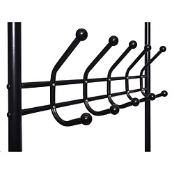 Mendler Vestiaire portemanteau métal - Noir