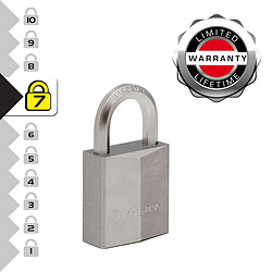 Master Lock 1145PEURD Cadenas Marin avec Clé, Gris, 7,1 x 4 x 2,1 cm