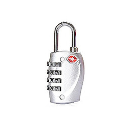 Wewoo Cadenas argent TSA Combinaison 4 Chiffres