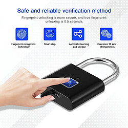 Acheter Wewoo Cadenas Serrure électronique automatique acier inoxydable - Empreintes digitales
