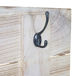 Mendler Vestiaire mural en paulownia - Naturel pas cher