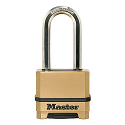 Master Lock Masterlock Cadenas Excell® 56 mm Cadenas zinc - Anse alliage bore - Combinaison programmable - Résistance maximale