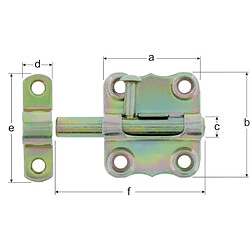 GAH Verrou Typ 160/K2ZA - 40 mm