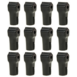 Wewoo Cadenas noir Crochet d'affichage - 12 PCS - 6.0mm ABS
