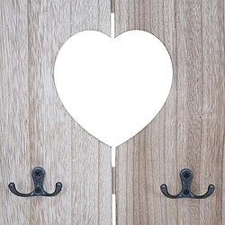 Mendler Portemanteau mural vestiaire - brun pas cher