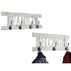 Mendler 2x Garde-robe Home+Family - Blanc Shabby