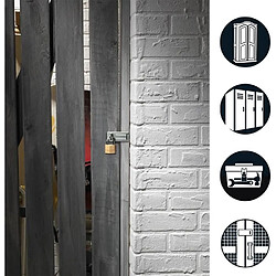 Master Lock 140703EURD Pack Comprenant un Moraillon de Porte et un Cadenas à Clé