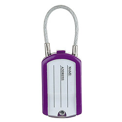 Master Lock 4684EURTCOL Pack de 2 Cadenas à Combinaison avec Etiquette Adresse, Couleur Aléatoire, 6,5 x 3 x 1,1 cm