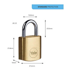 YALE Verrouillage Doré (4 Unités) pas cher