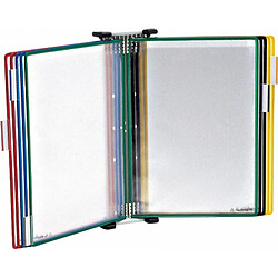 Tarifold Support mural avec 10 poches - Gris Support mural - 10 poches PVC - Format A4 - Extensions possibles