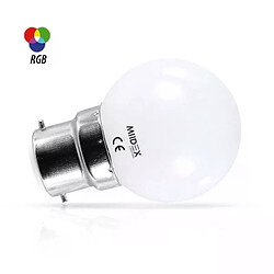 Ampoule Miidex LED B22 RGB 1W