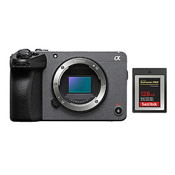 Sony FX30 + Carte SanDisk 128GB Caméra de cinéma - Capteur Exmor R 26MP - Vidéo UHD 4K 120p - Design compact