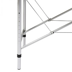 Helloshop26 Table de massage pliable 3 zones