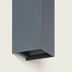 Ledkia Applique murale LED extérieur - Anthracite pas cher