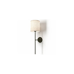 Avis ICONIK INTERIOR Applique Murale - Lampe Noire avec Abat-Jour en Tissu - Dena Noir