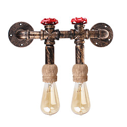 Stoex Applique Murale Métal 2 Lumières - Rouille