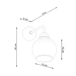 Sollux Alino Applique - Noir pas cher