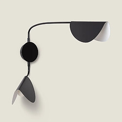 Ledkia Lampe Murale Orientable Métal Sendai - Noir