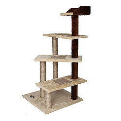 Arbre à chat Helloshop26 - 100 cm - Beige/Marron