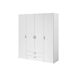 Avis But Armoire 4 portes 2 tiroirs - Blanc