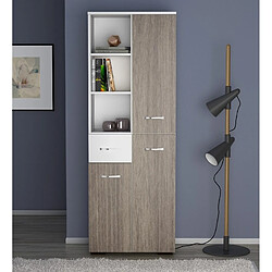 EPIKASA Alice Armoire à Usages Multiples - Chêne, 60x35x173 cm