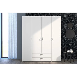 But Armoire 4 portes 2 tirroirs DAILY blanc