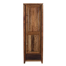 Bois & Chiffons Bonnetiere Lisboa Armoire - 1 porte et 1 tiroir - Acacia massif - 65 x 58 x 200 cm - Style exotique