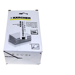 Karcher lingettes pour nettoyeur vapeur - Lot de 5 Lingettes pour nettoyeur vapeur - Microfibres douces - Compatibles avec nettoyeurs Karcher - Lavables et réutilisables