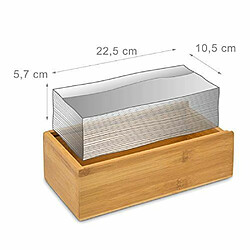 Relaxdays Boîte à mouchoirs bambou pas cher