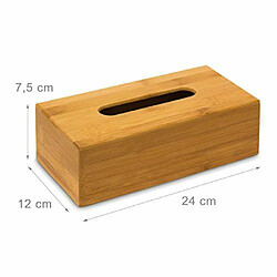 Acheter Relaxdays Boîte à mouchoirs bambou