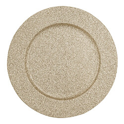 Toilinux Lot 6x Assiette de présensation Vaasa - Vaisselle de Noël - Doré